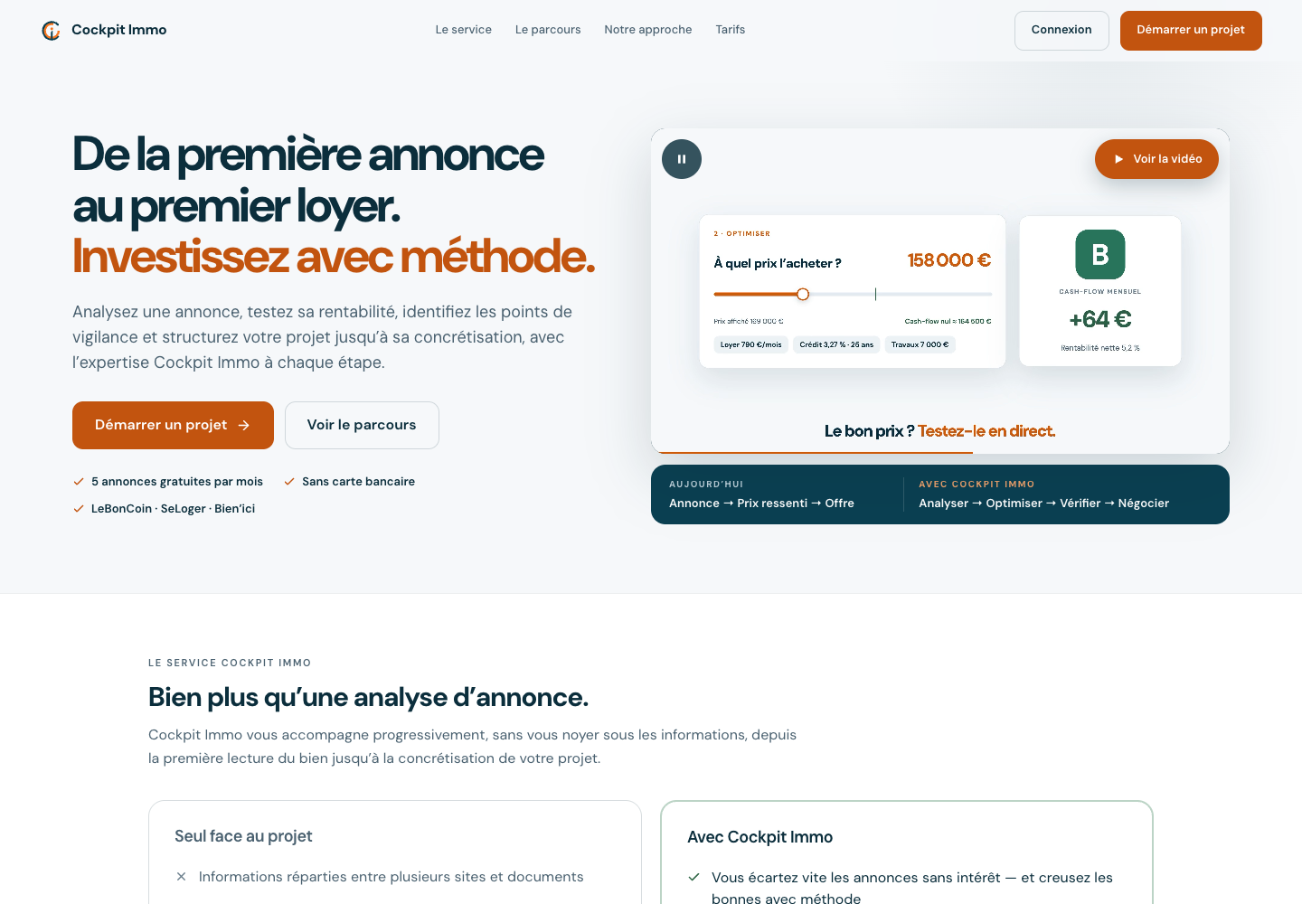 Cockpit Immo — Présentation de l’application